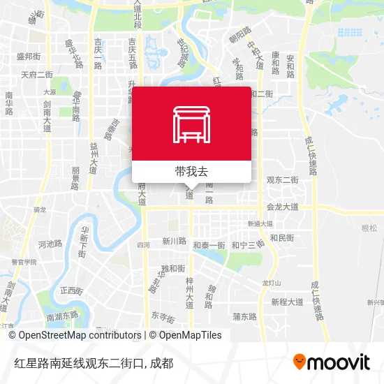 红星路南延线观东二街口地图