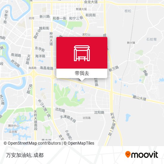 万安加油站地图