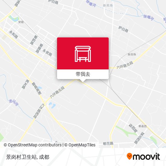 景岗村卫生站地图