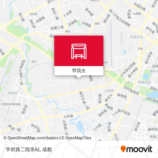 学府路二段东站地图