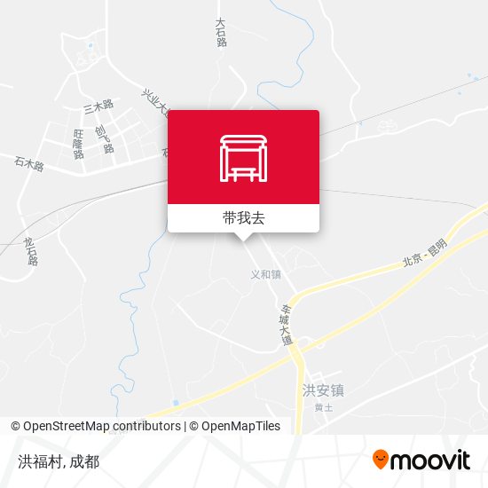 洪福村地图