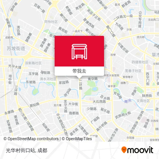 光华村街口站地图