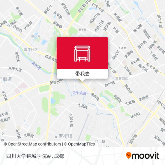 四川大学锦城学院站地图