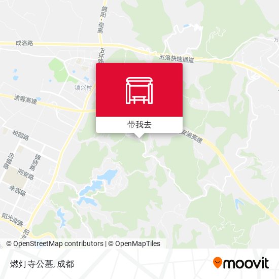 燃灯寺公墓地图