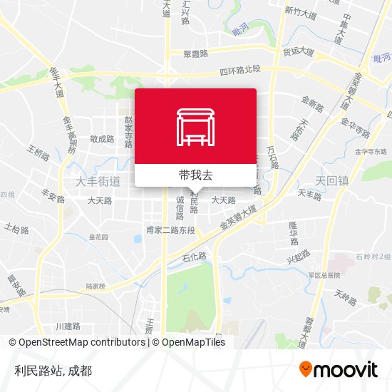 利民路站地图