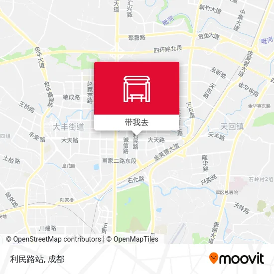 利民路站地图