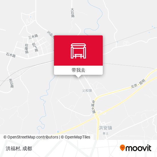洪福村地图