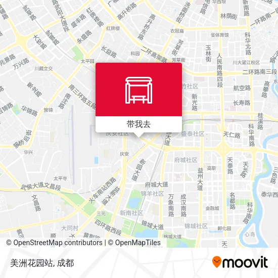 美洲花园站地图