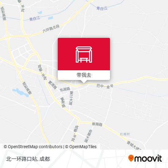 北一环路口站地图