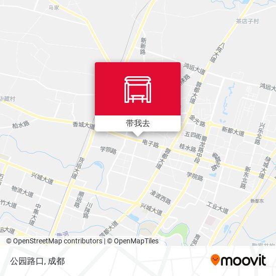 公园路口地图