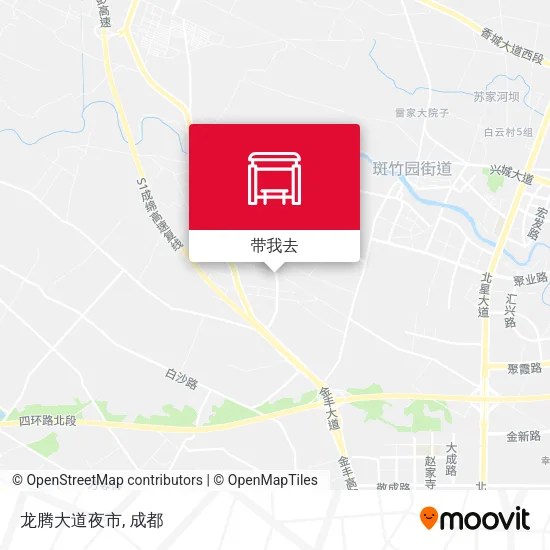 龙腾大道夜市地图