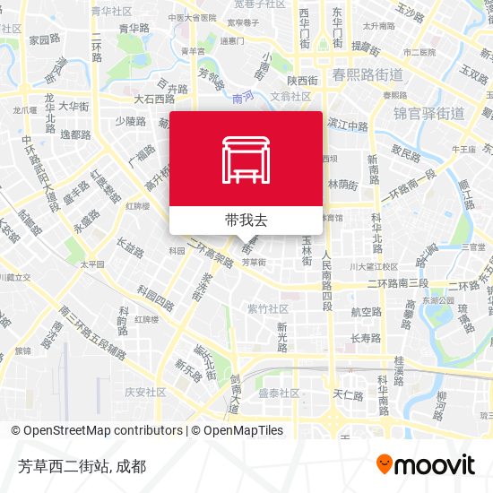 芳草西二街站地图