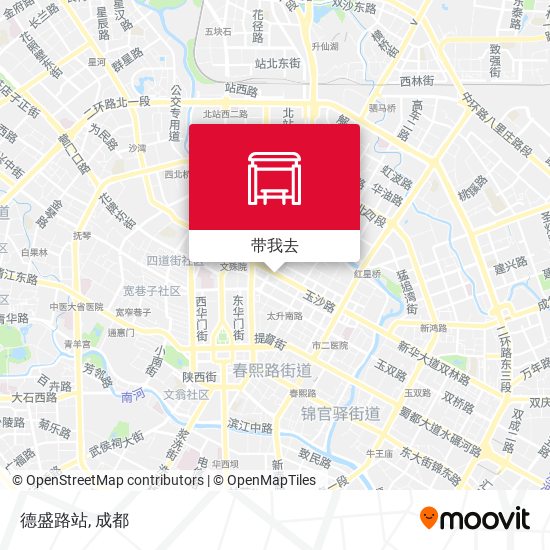 德盛路站地图
