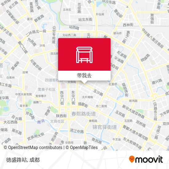 德盛路站地图