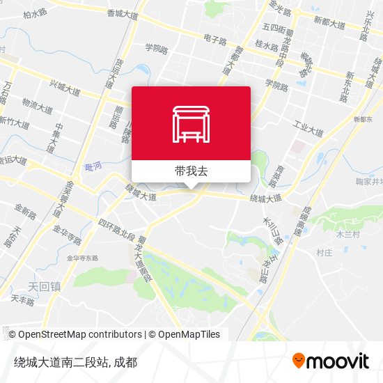 绕城大道南二段站地图