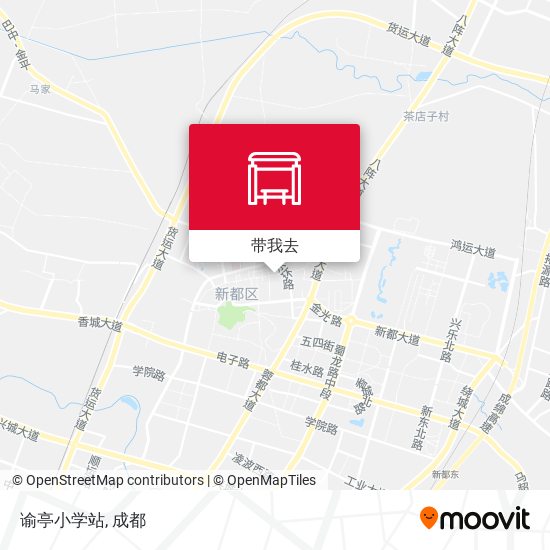 谕亭小学站地图