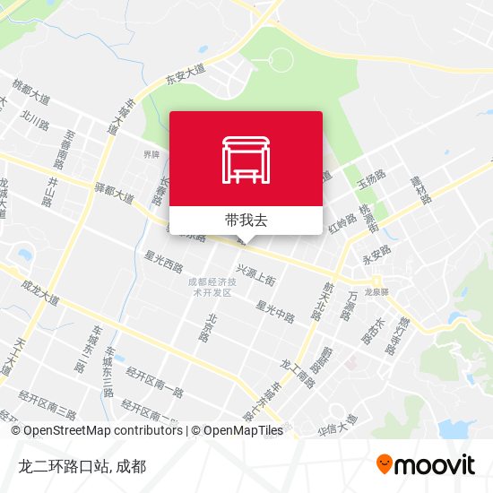 龙二环路口站地图