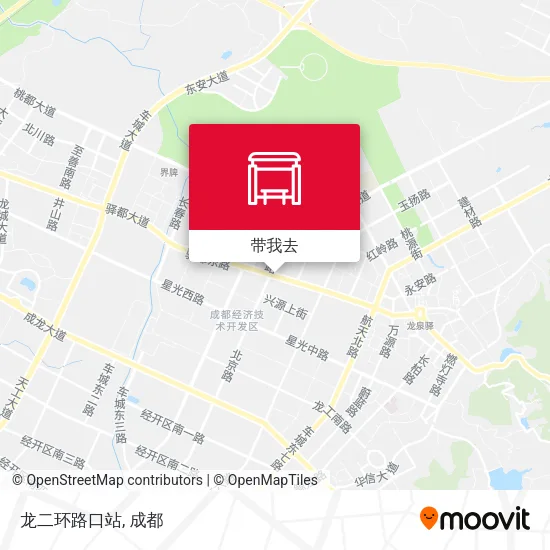 龙二环路口站地图