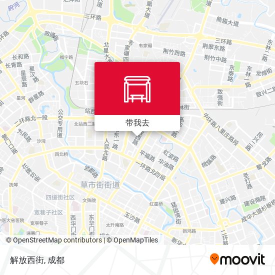 解放西街地图