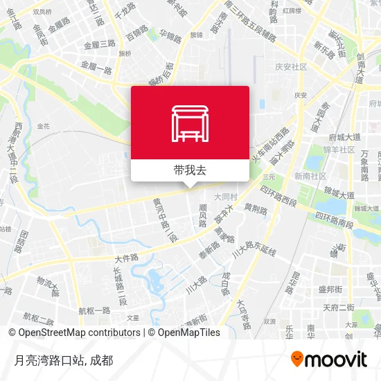月亮湾路口站地图