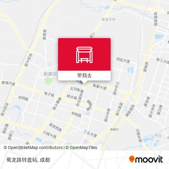 蜀龙路转盘站地图