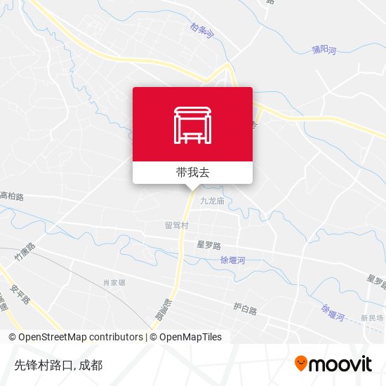 先锋村路口地图