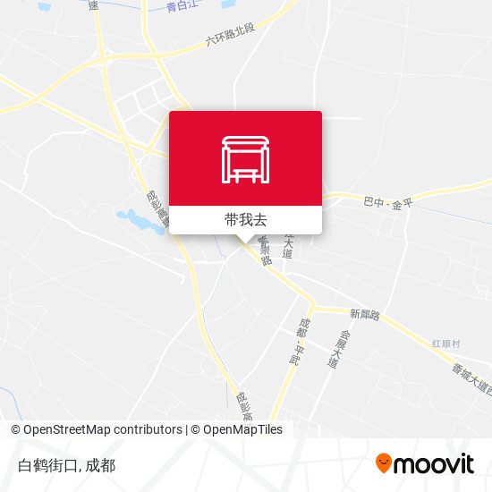 白鹤街口地图