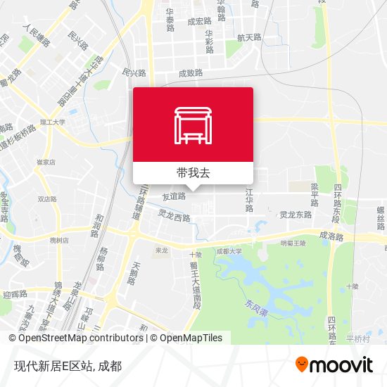 现代新居E区站地图