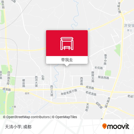 天清小学地图