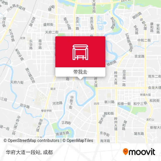 华府大道一段站地图