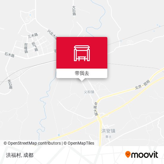 洪福村地图