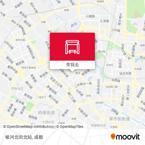 银河北街北站地图