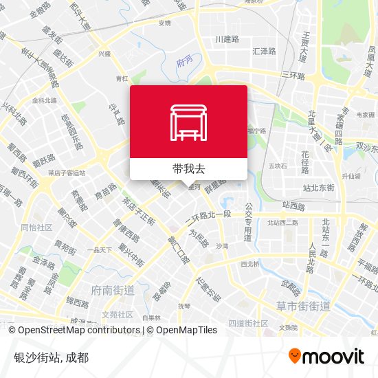 银沙街站地图