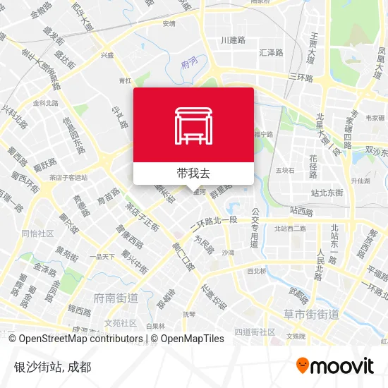 银沙街站地图
