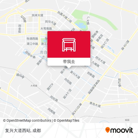 复兴大道西站地图