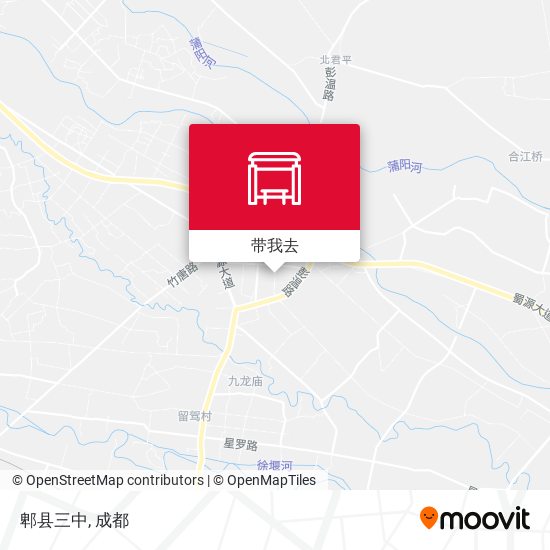 郫县三中地图