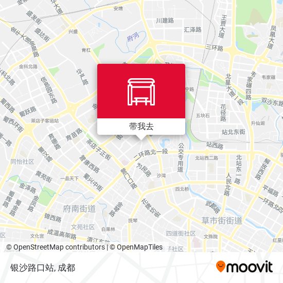 银沙路口站地图