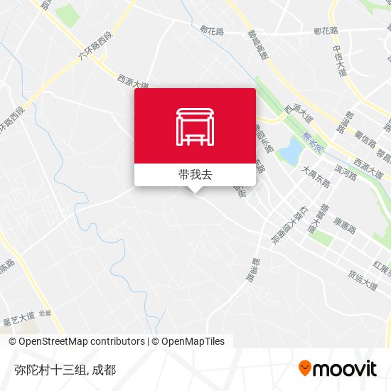 弥陀村十三组地图