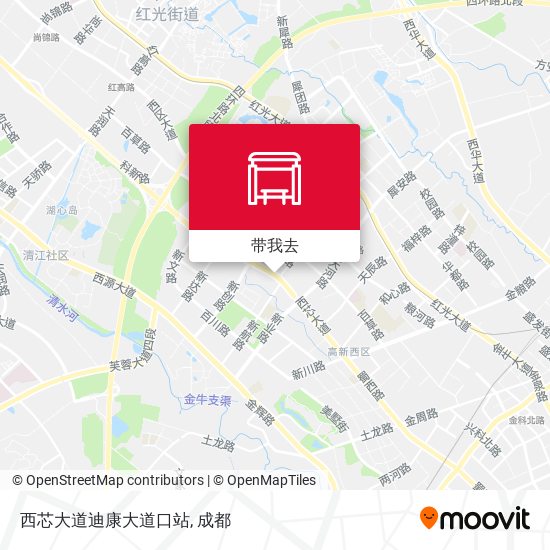 西芯大道迪康大道口站地图