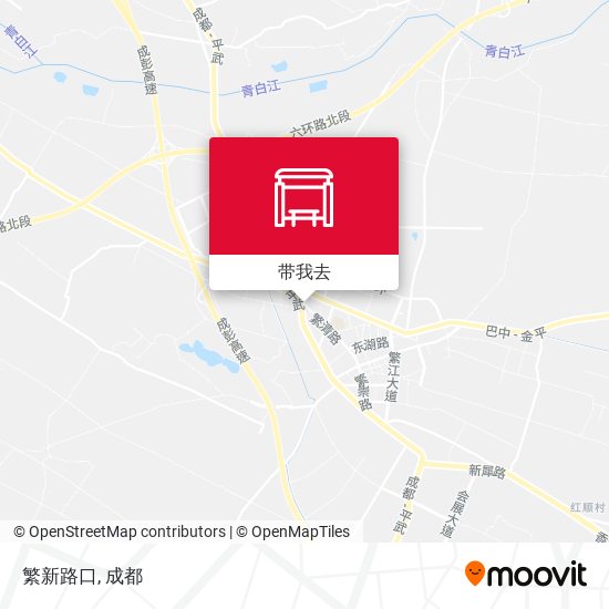繁新路口地图