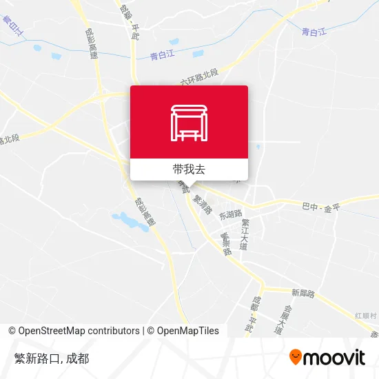 繁新路口地图