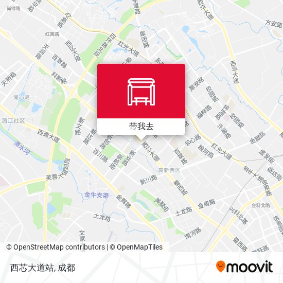 西芯大道站地图