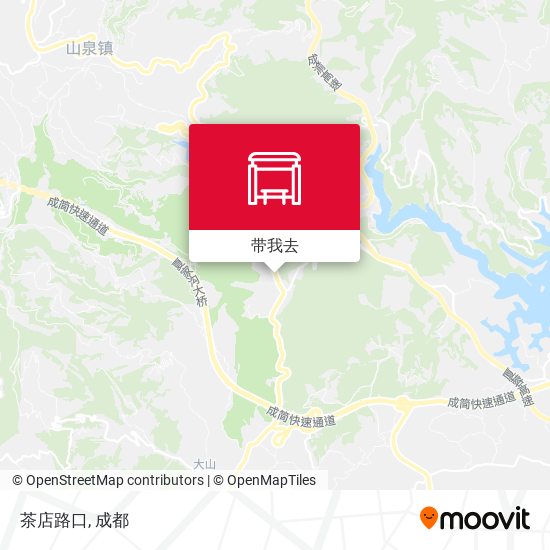 茶店路口地图