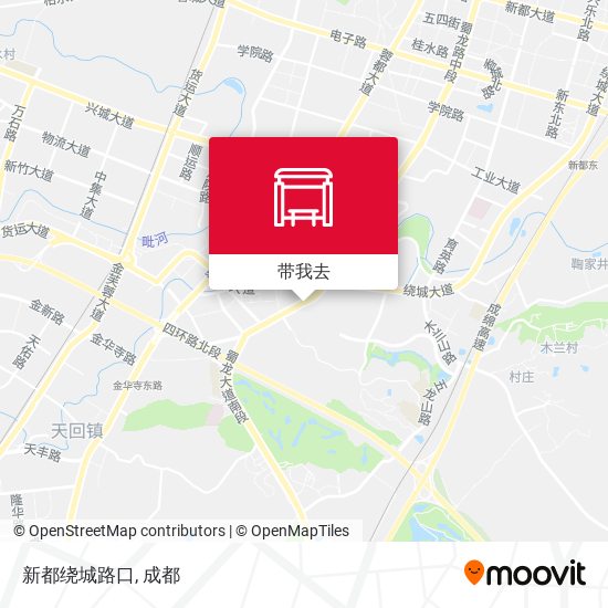 新都绕城路口地图