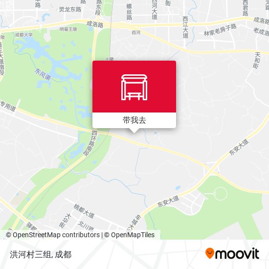 洪河村三组地图