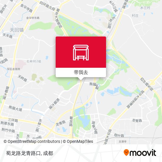 蜀龙路龙青路口地图