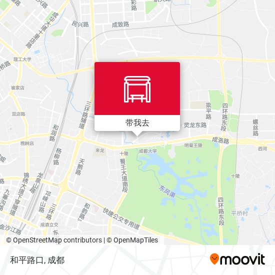 和平路口地图