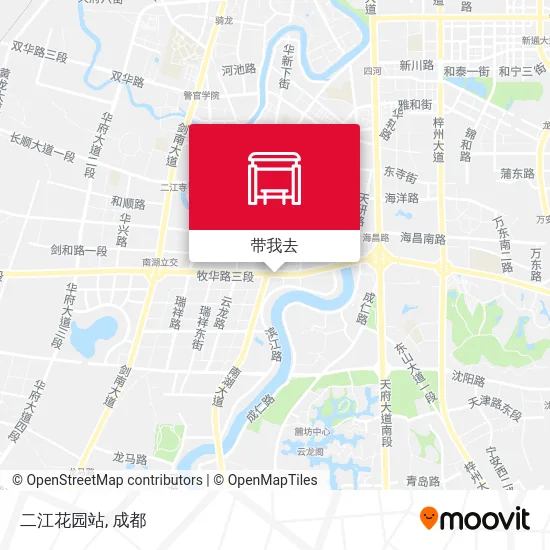二江花园站地图