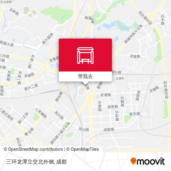 三环龙潭立交北外侧地图