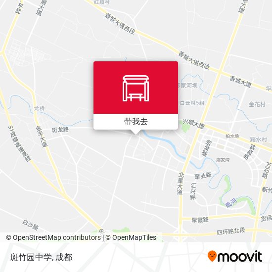 斑竹园中学地图
